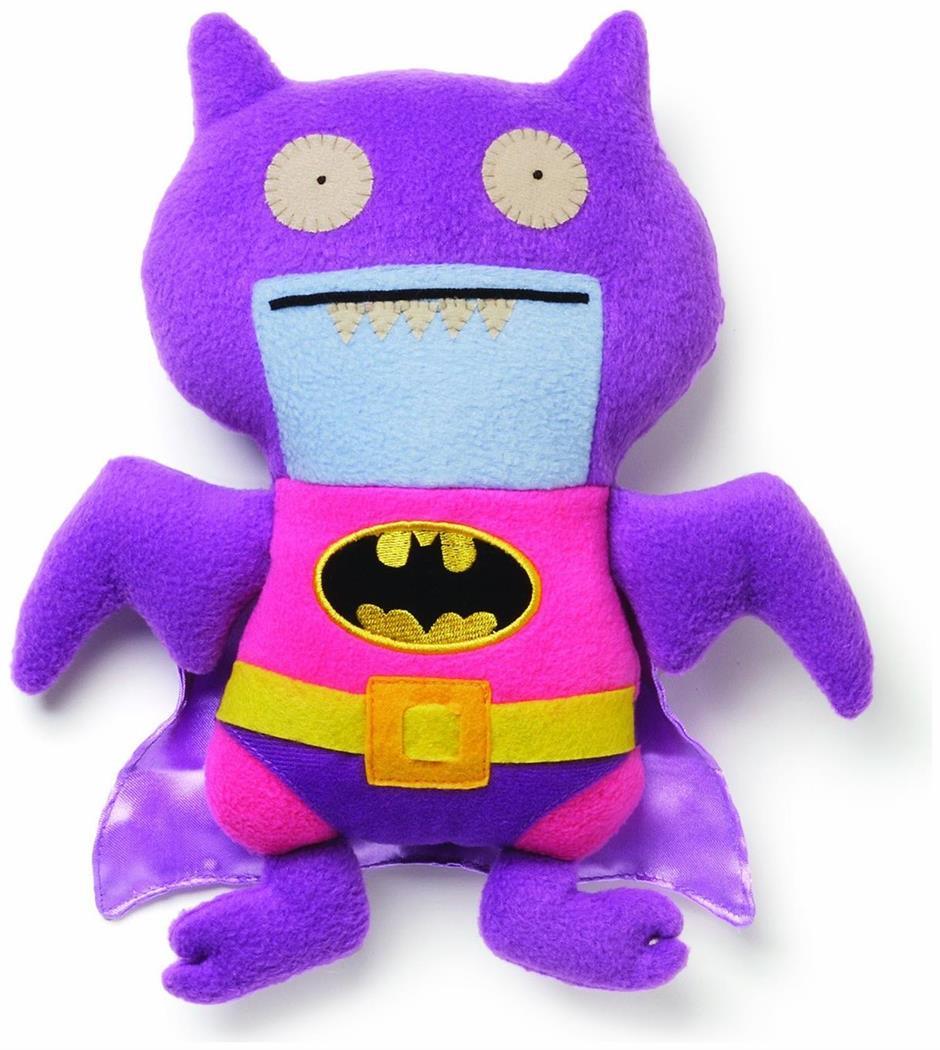 Ugly Dolls DC Comics 11" Plush: Pink/Purple Ice-Bat Batman - PartyBell.com