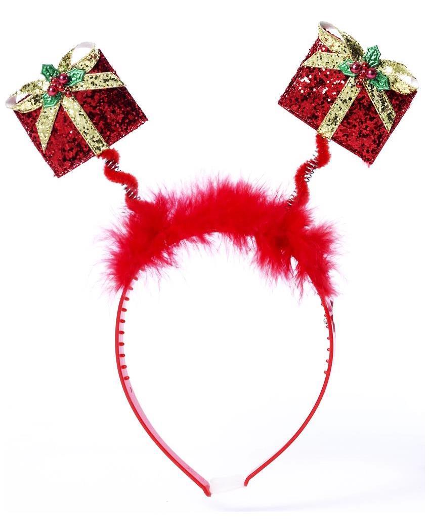 Christmas Present Costume Glitter Headband - PartyBell.com