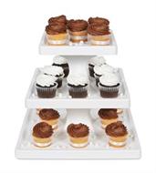 3 Tier Square Cupcake Stand