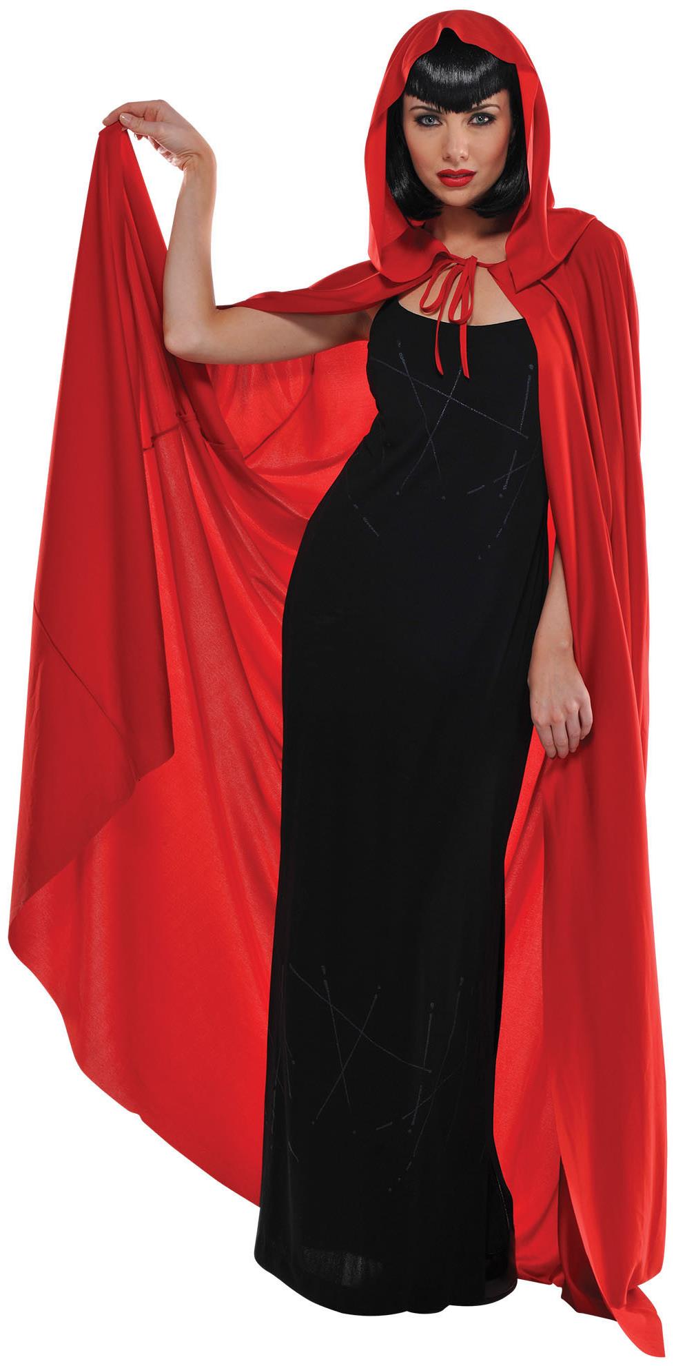 Adult Red Hooded Cape