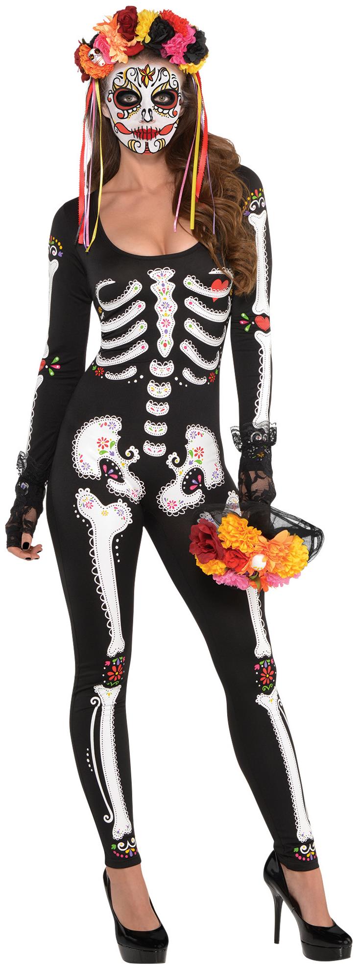 Adult Gothic Skeleton Queen Costume