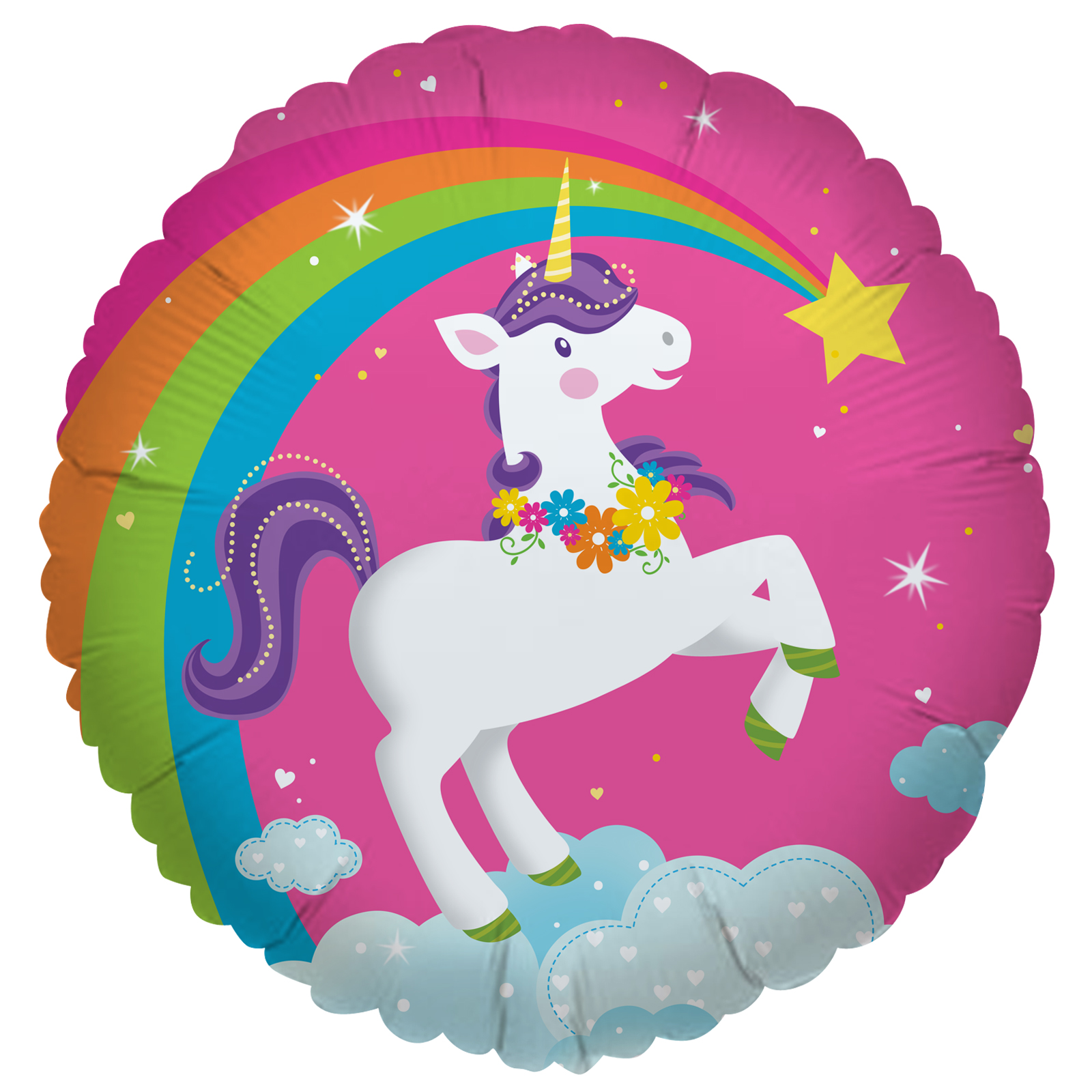 Fairytale Unicorn Party Foil Balloon - PartyBell.com
