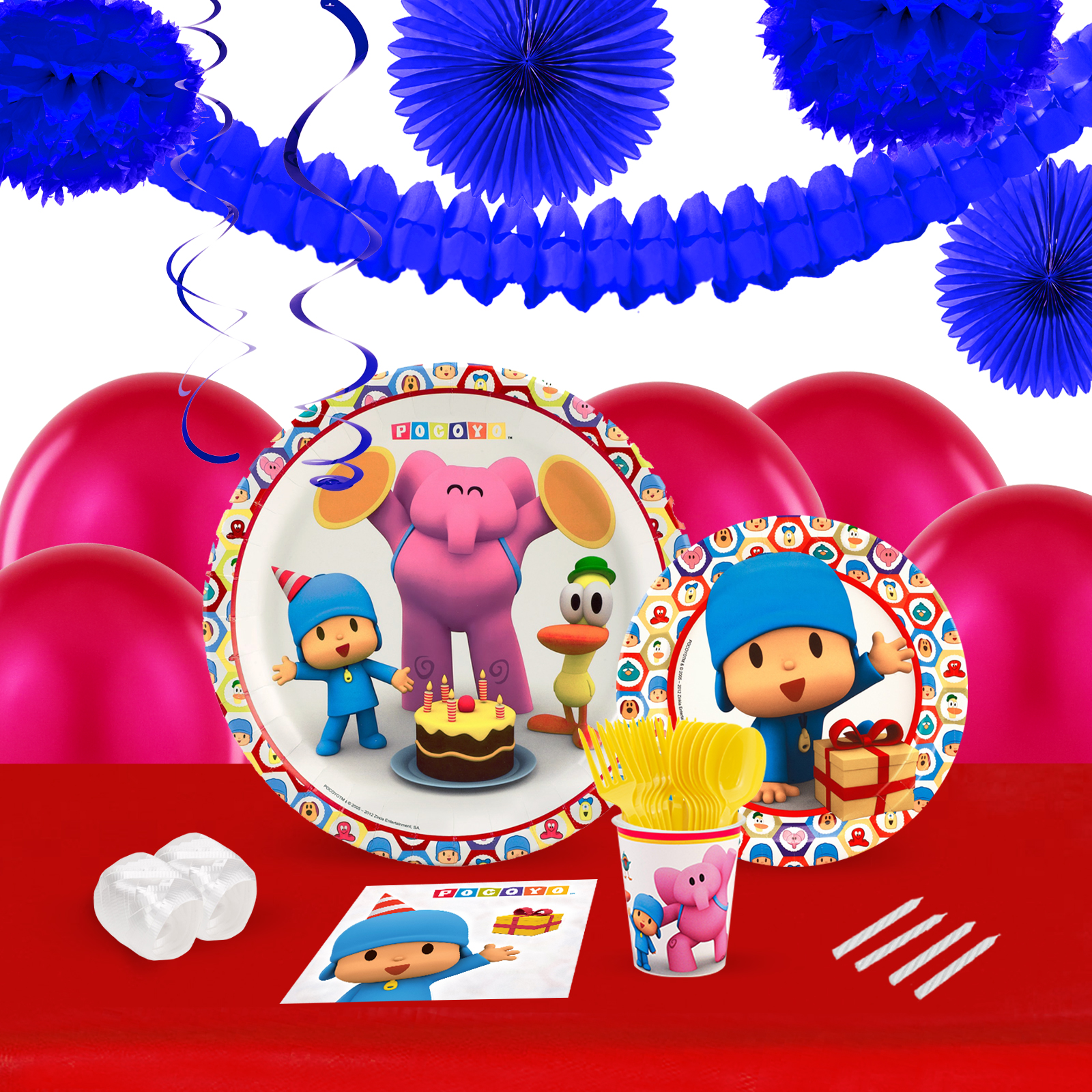 Pocoyo 16 Guest Party Pack & Deco Kit - PartyBell.com