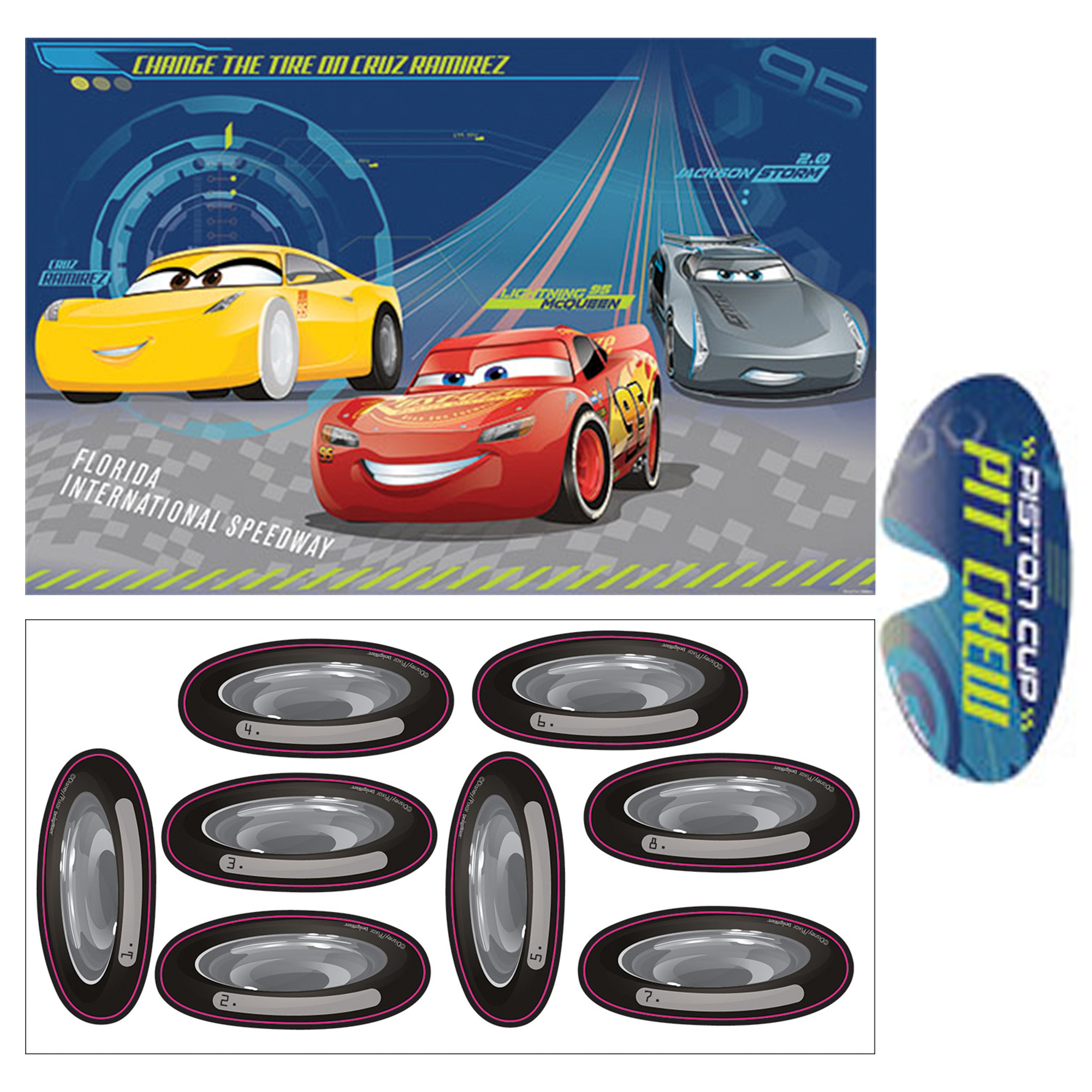 Disney Cars Party Game (Each) - PartyBell.com