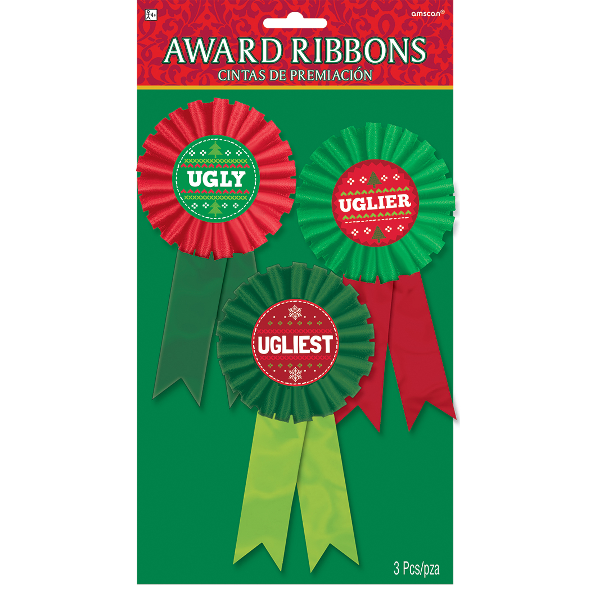 Ugly Sweater Award Ribbons 3 PartyBell