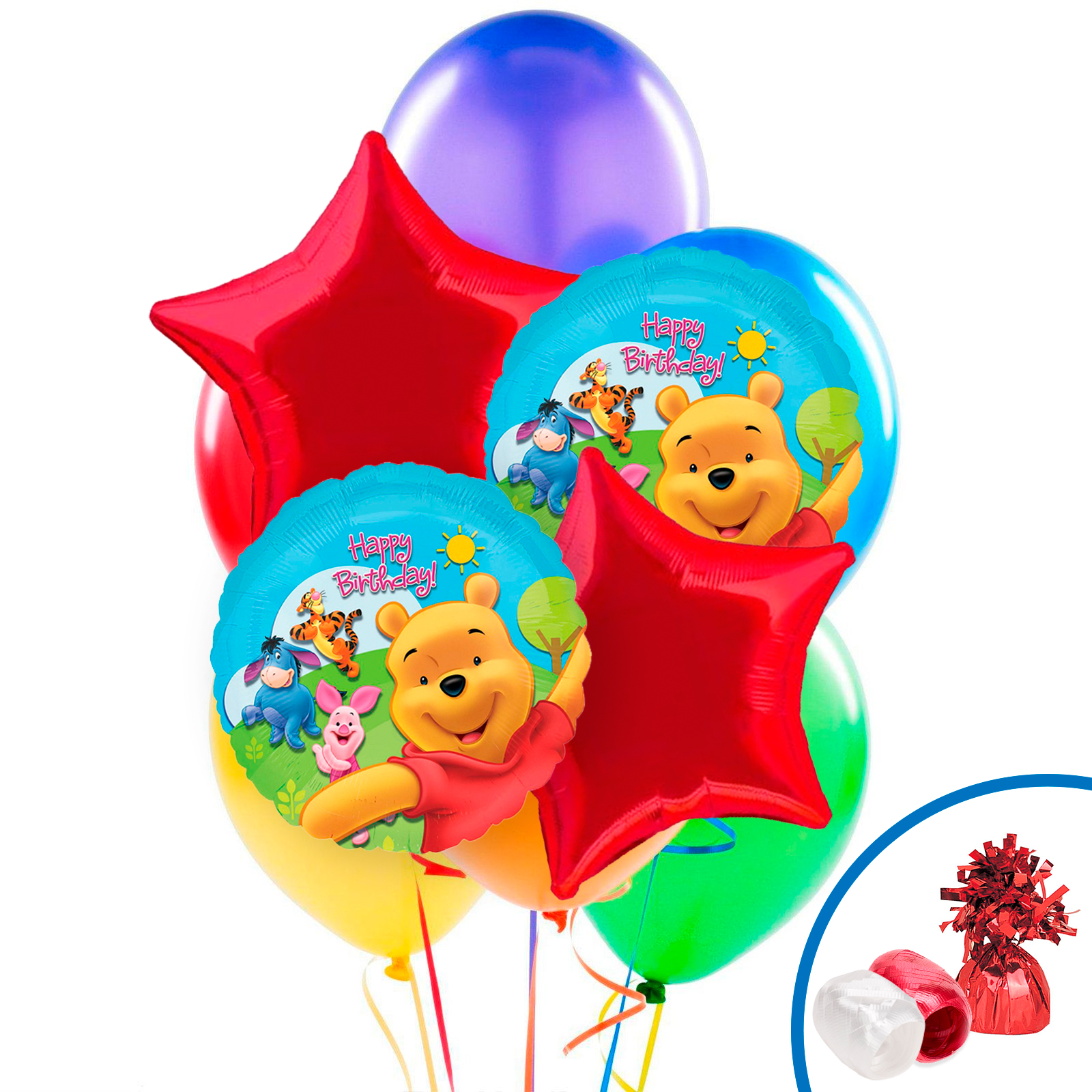 Winnie the Pooh & Friends Balloon Bouquet - PartyBell.com