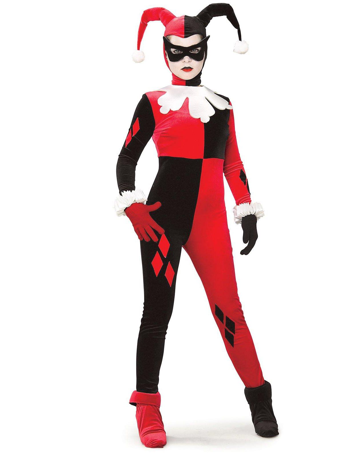Girls Harley Quinn Supervillain Costume Tutu Child Joker Jester