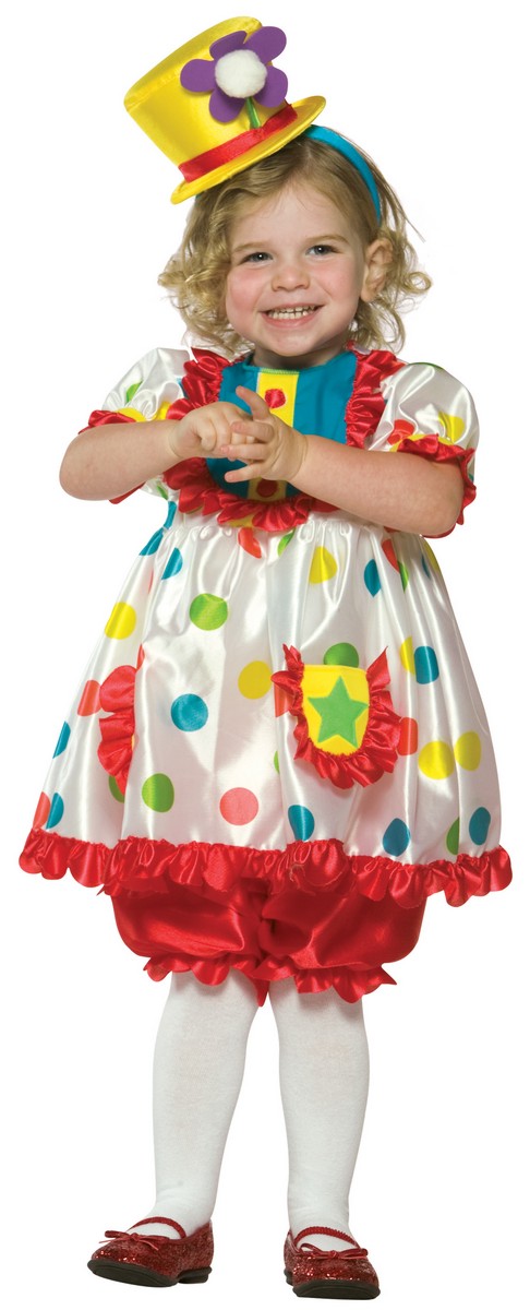 Clown Girl Toddler Costume - PartyBell.com