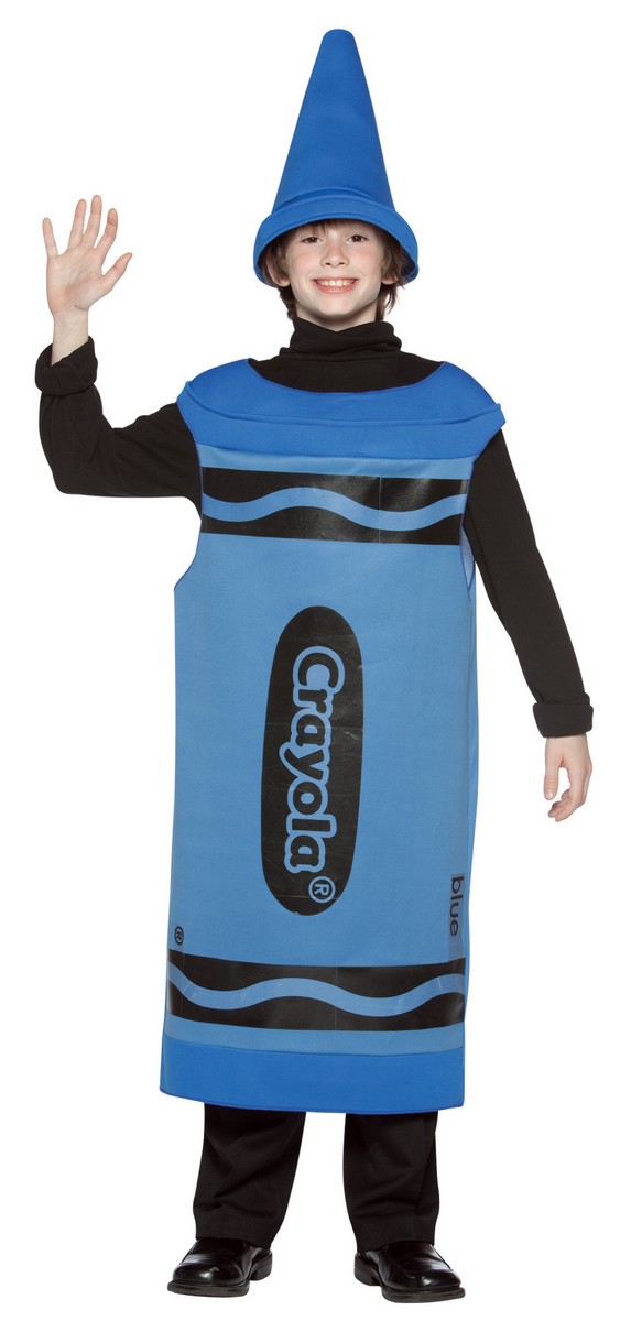 Blue Crayola Crayon Tween Costume - PartyBell.com