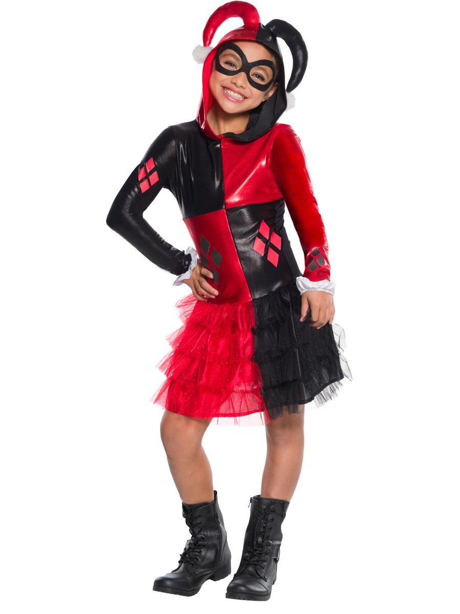 Harley Quinn Child Hoodie Dress - PartyBell.com