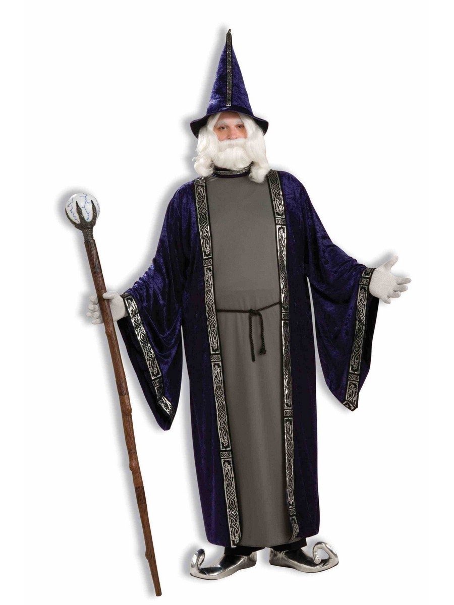 Wizard Adult Plus Costume - PartyBell.com