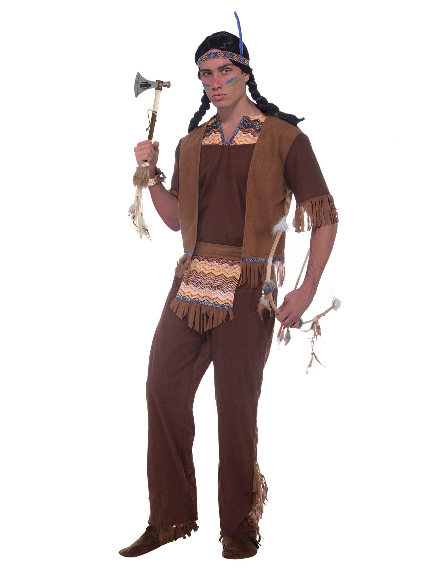 Native American Brave Adult Costume - PartyBell.com