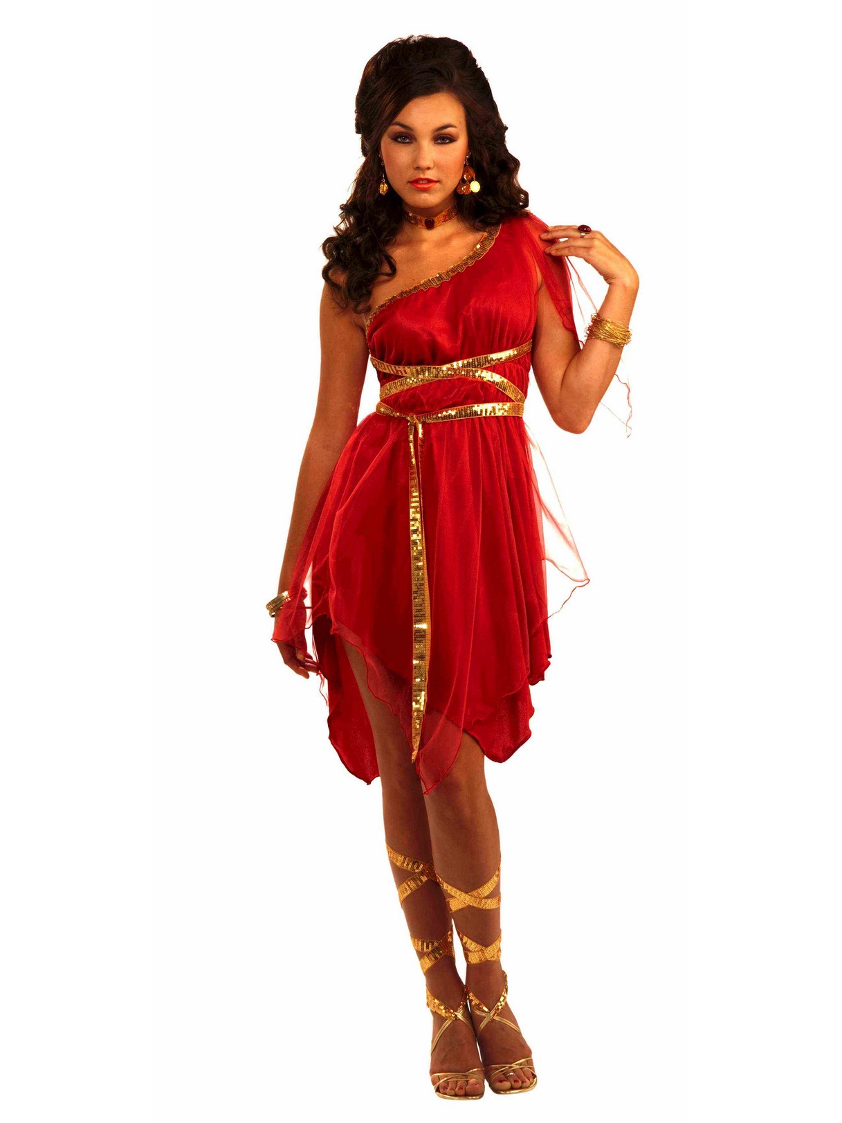 Womens Ruby Red Goddess Costume 2284
