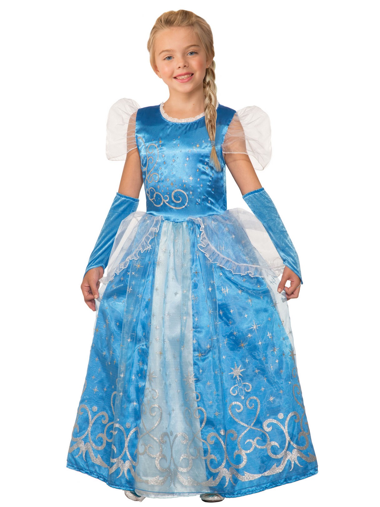 Girls Princess Celestia Blue Costume - PartyBell.com