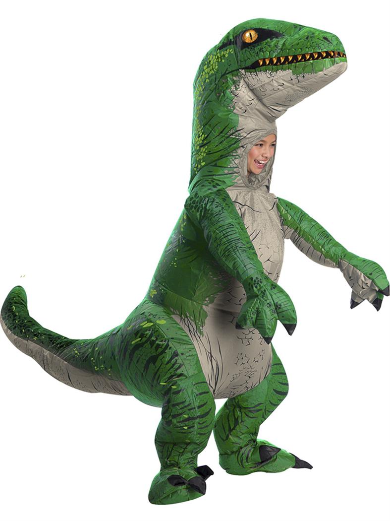 Children's Velociraptor Inflatable Costume - PartyBell.com
