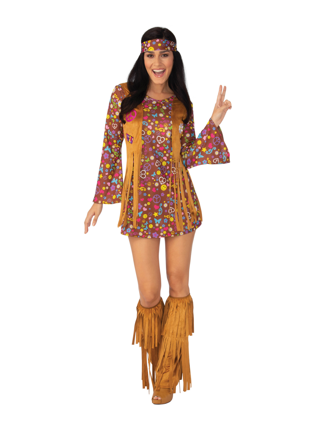 Peace And Love Hippie Costume - PartyBell.com