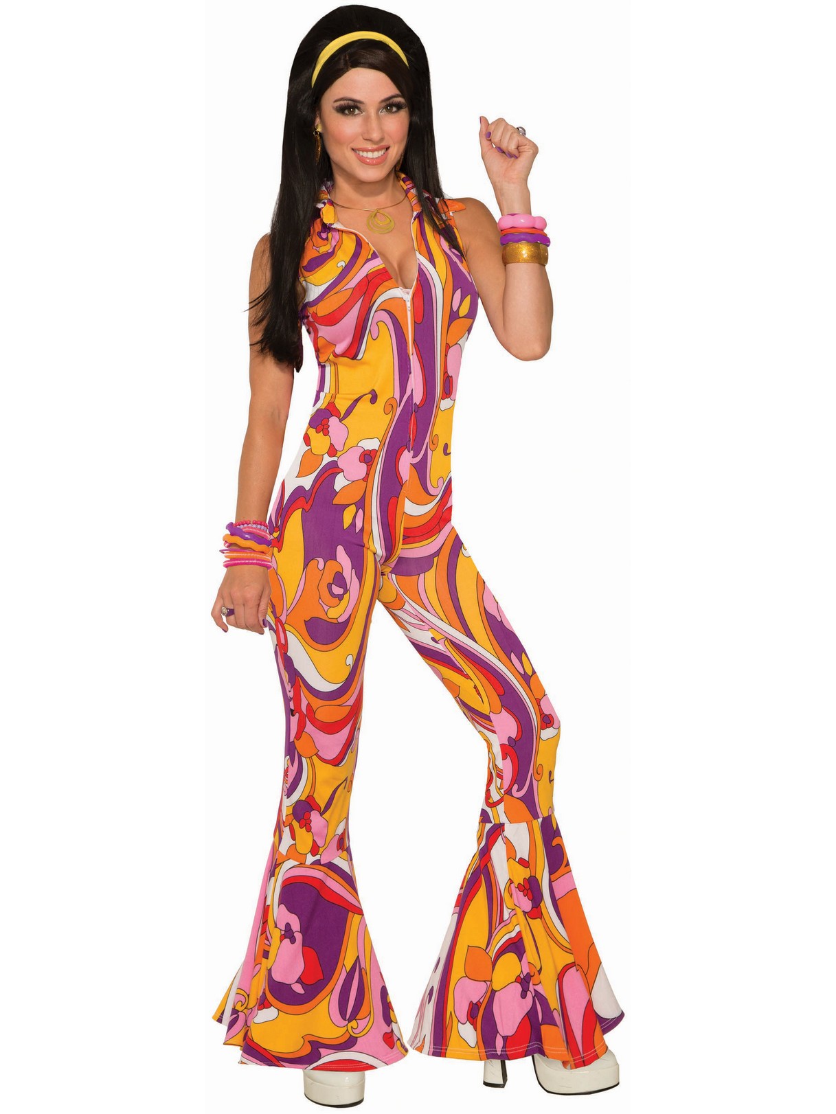 Funky Jumpsuit Lady Costume - PartyBell.com