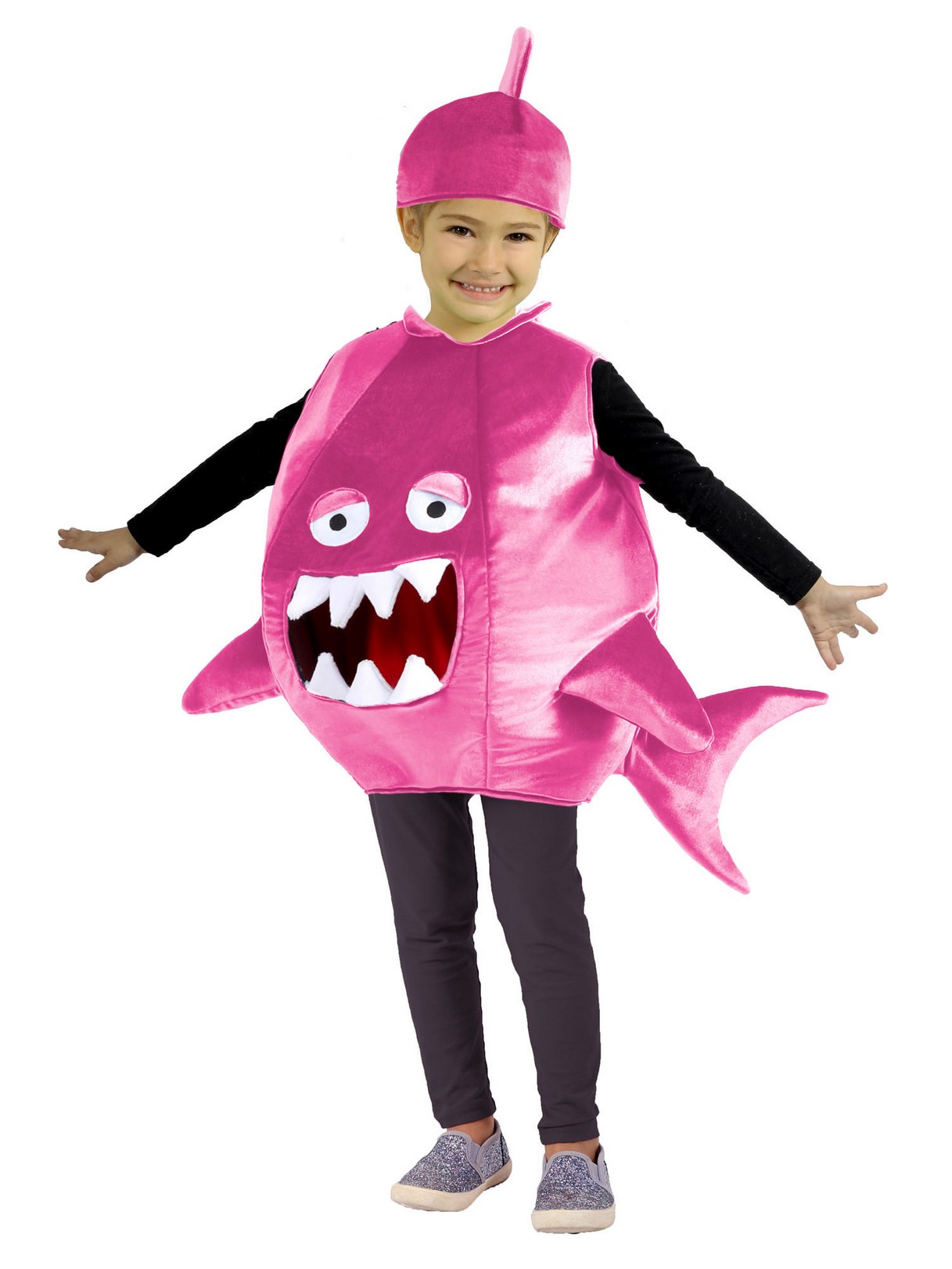 Child Shark Feed Me Pink Costume - PartyBell.com