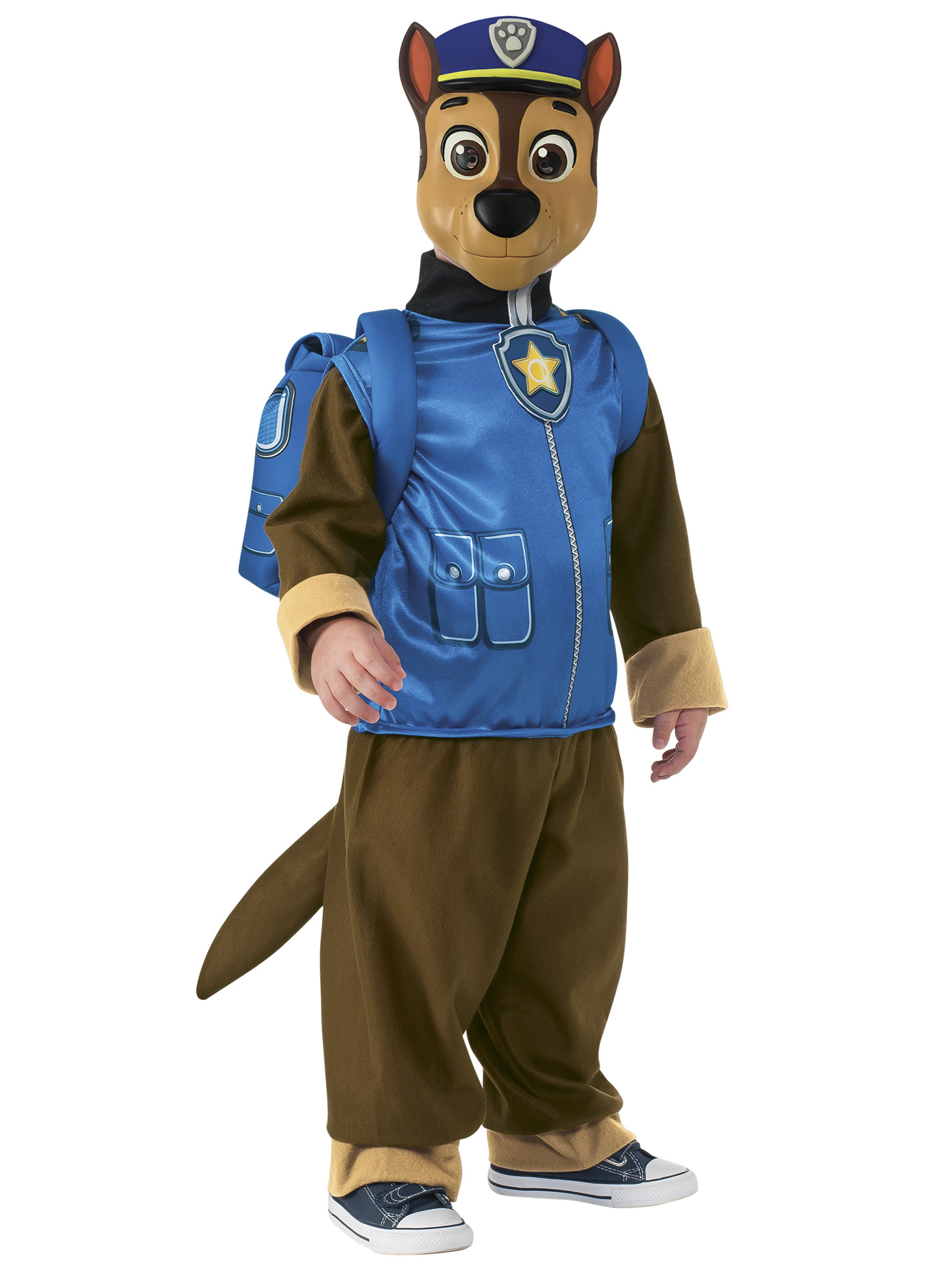 Blue Paw Patrol Chase Mascot Adult Cartoon Costume