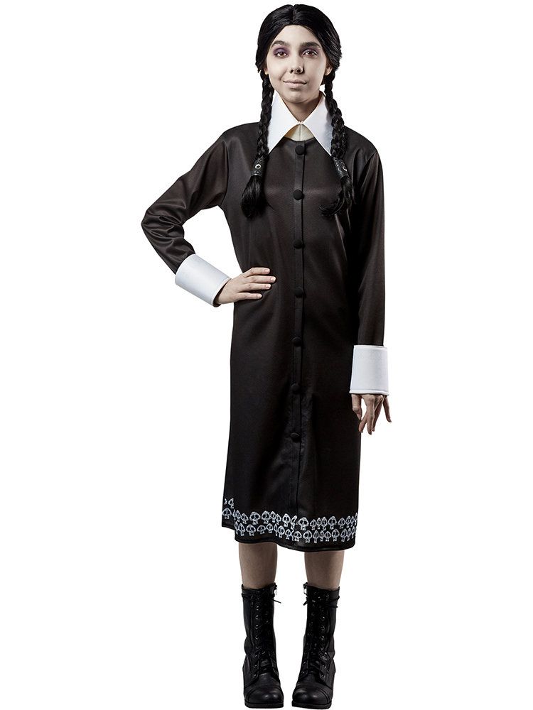 Addams Family Animated Movie: Wednesday Addams-Adt Costume - PartyBell.com