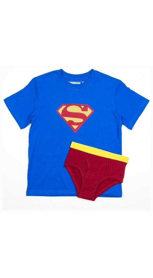 DC Comics Superman Boy's Shirt/Underwear Underoos Set - PartyBell.com