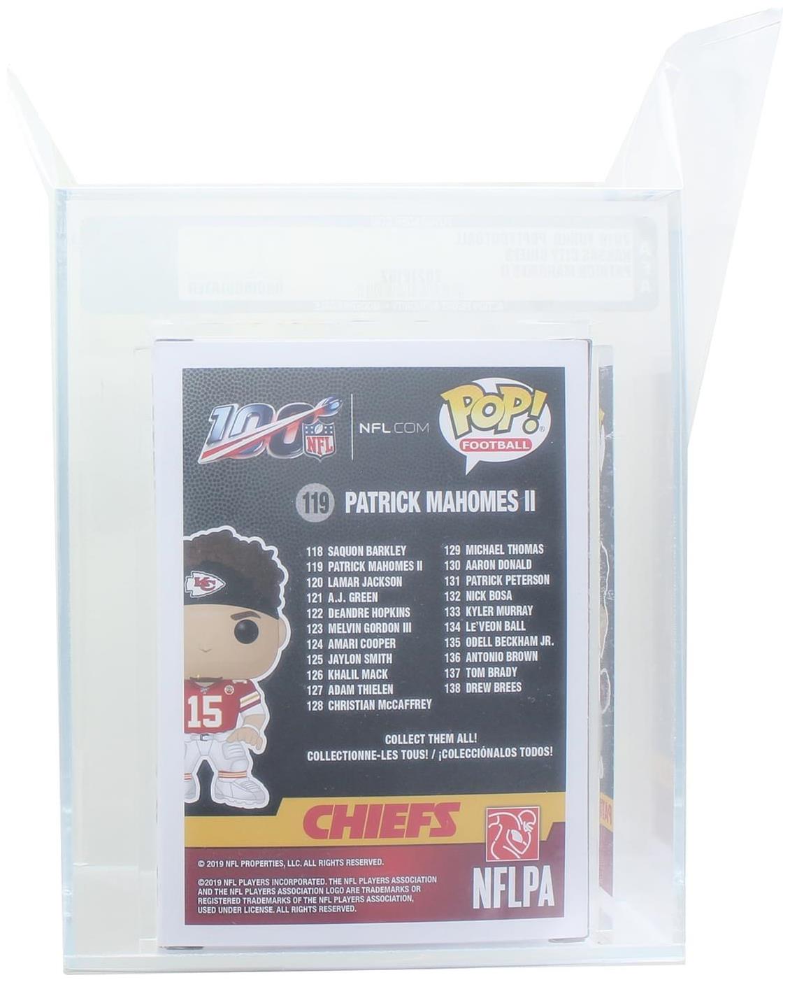 Kansas City Chiefs NFL Funko POP Vinyl Figure, Patrick Mahomes II, Rated  AFA 9.5