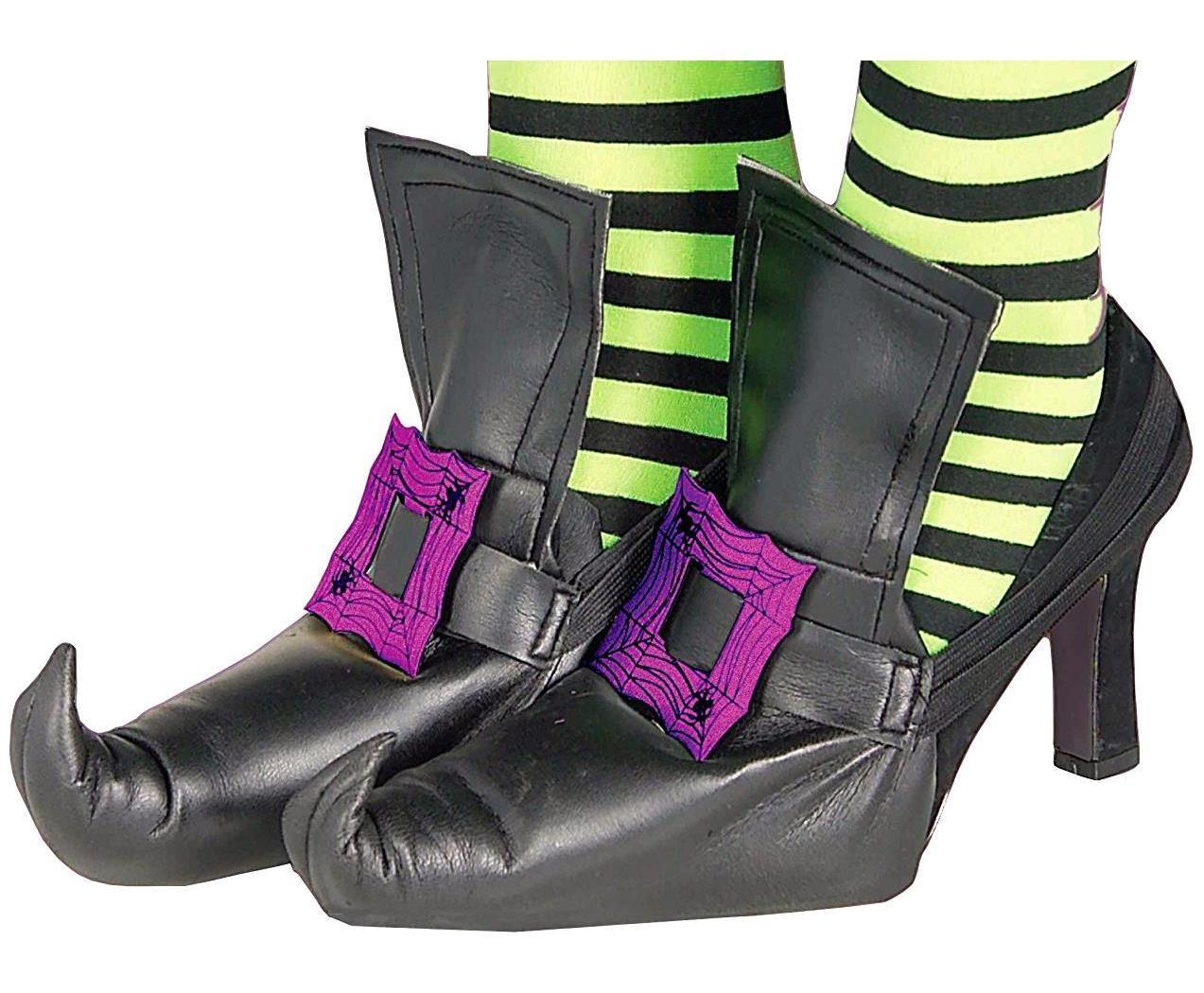 witch-shoe-covers-accessory-with-purple-buckles-partybell