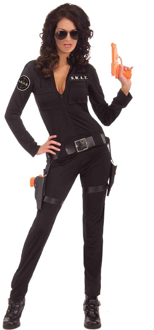 Sexy Swat Woman Of Action Adult Costume - PartyBell.com