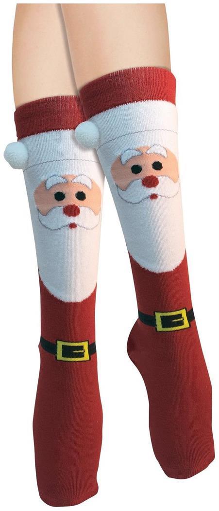 Women's Adult Christmas Socks Santa - PartyBell.com