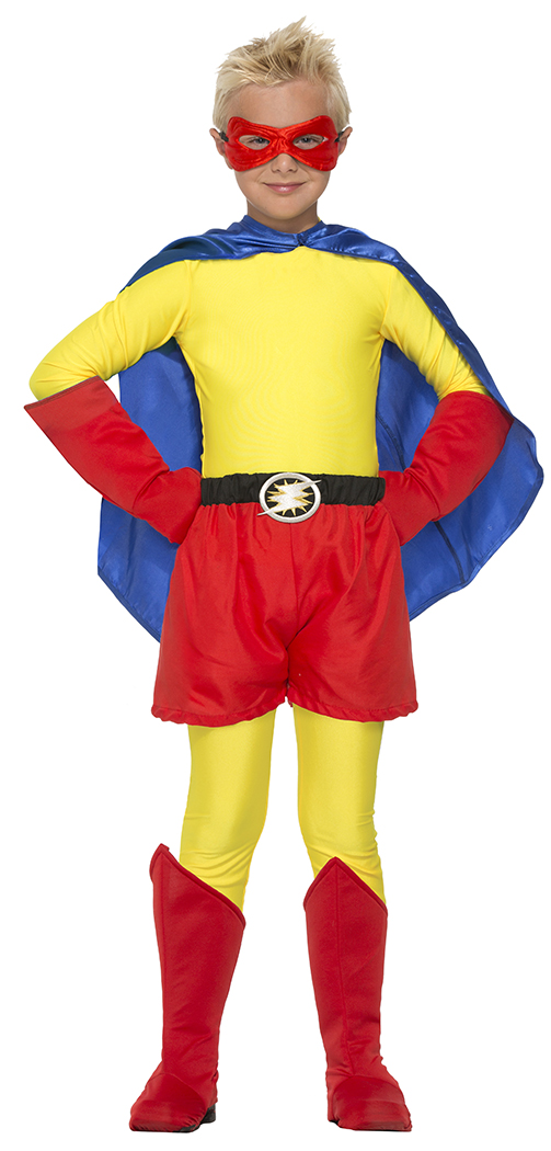 Superhero Red Costume Boot Tops Child - PartyBell.com