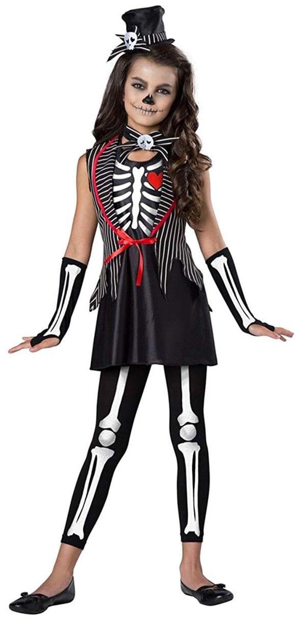 Skeleton Cutie Girl's Costume - PartyBell.com