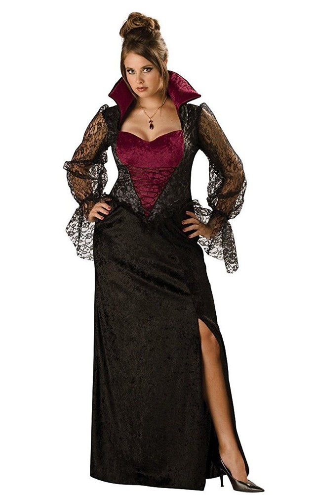 Midnight Vampiress Gown Dress Designer Costume Adult - PartyBell.com