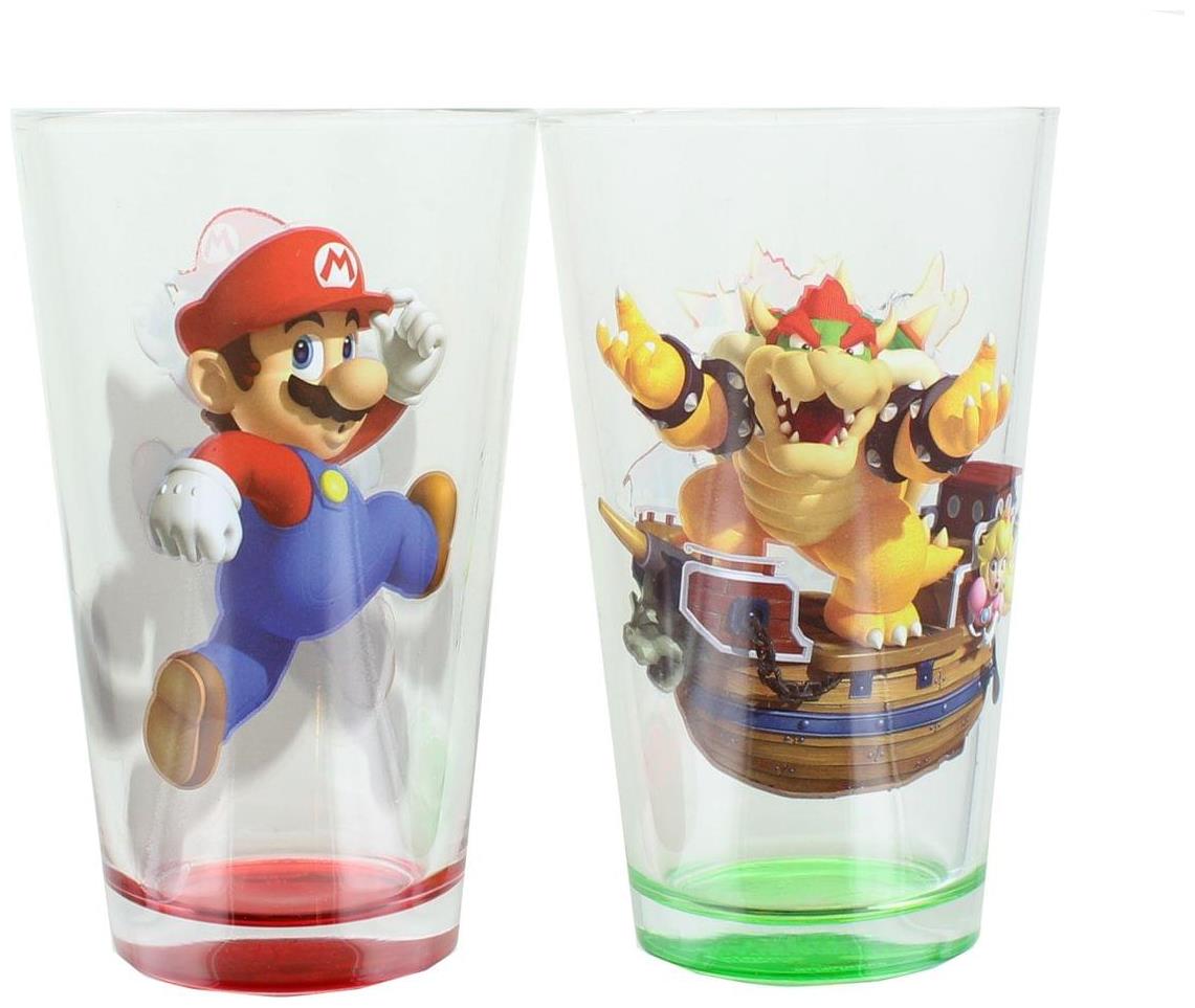 Just Funky Super Mario Bros 6-Inch Plastic Water Bottle | Super Star Ice  Cubes
