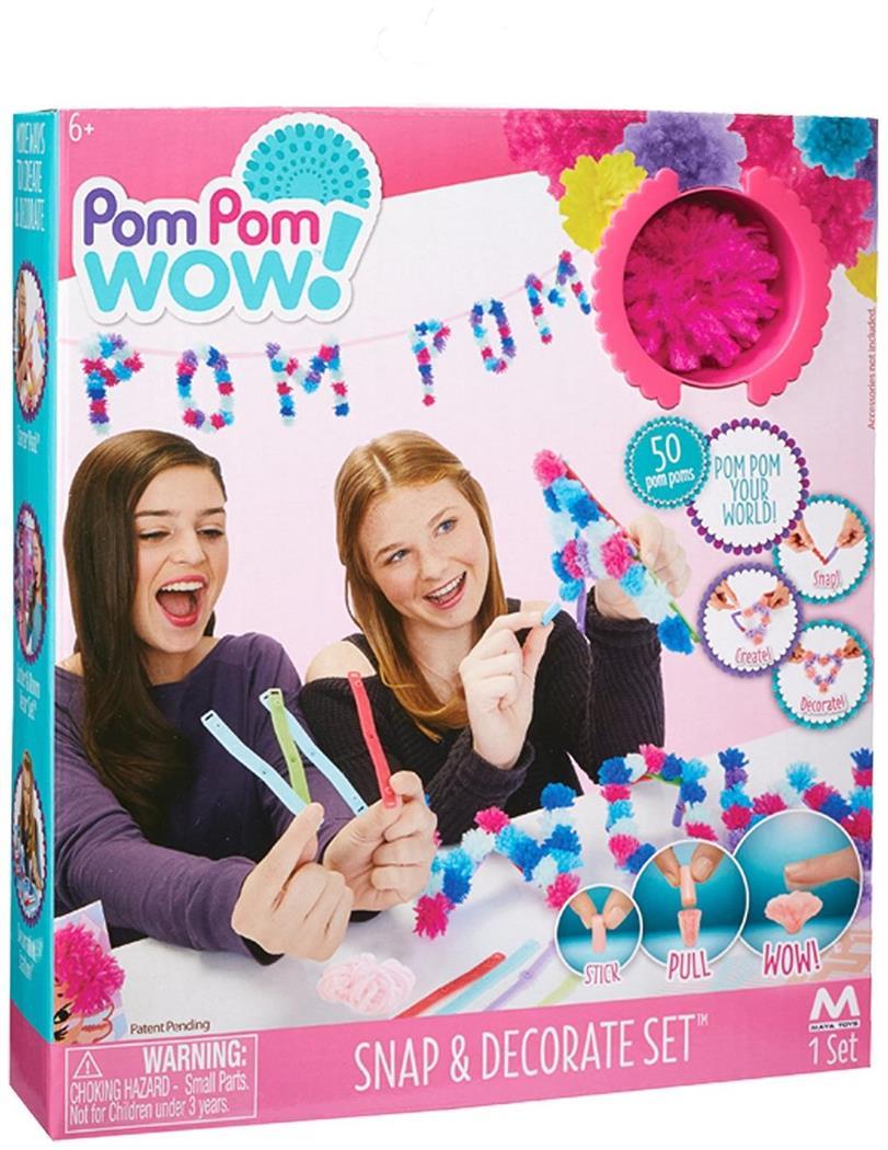 Pom Pom Wow! Snap and Decorate - PartyBell.com
