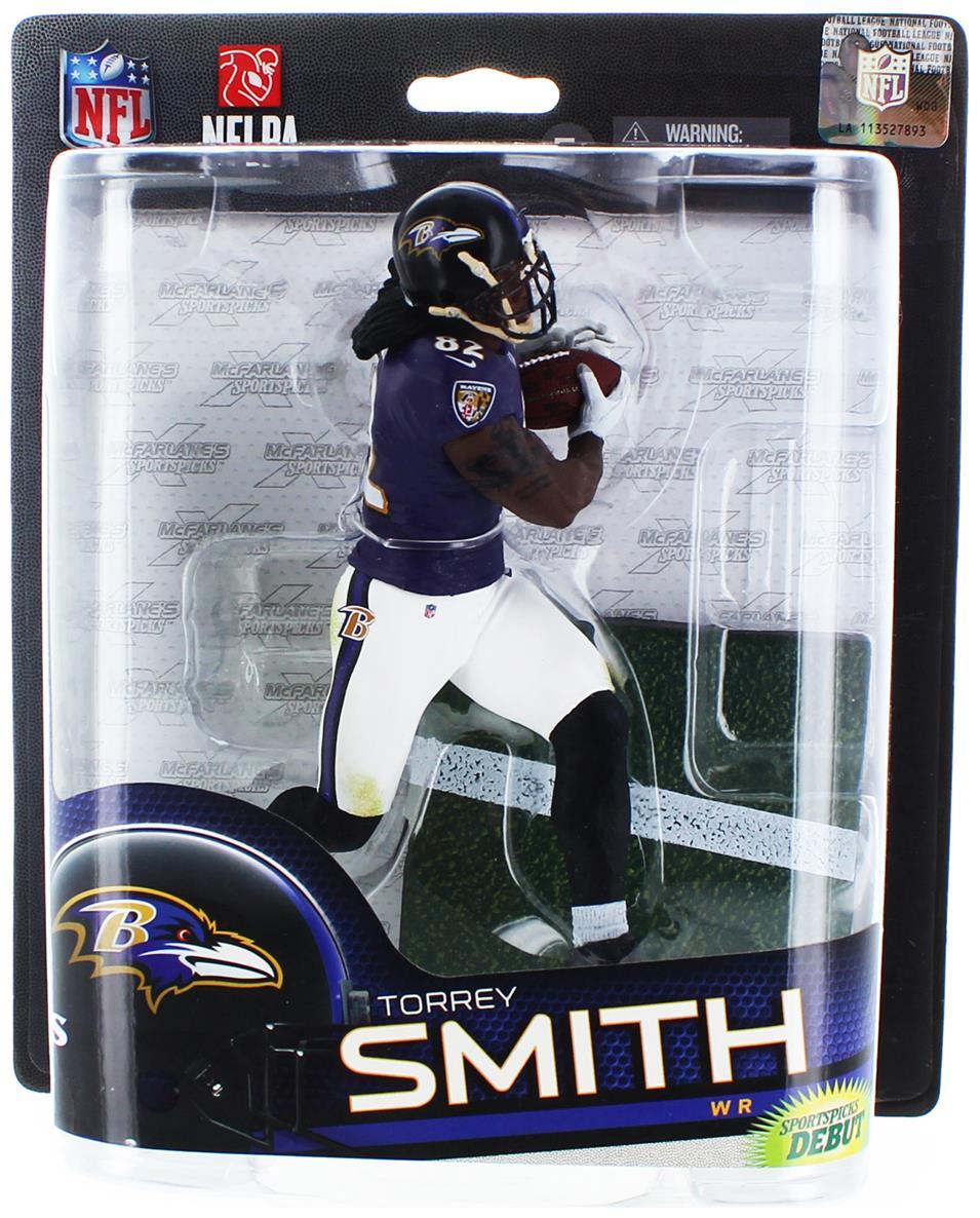 Baltimore Ravens, Torrey Smith McFarlane NFL Series 33 Exclusive Figure ...