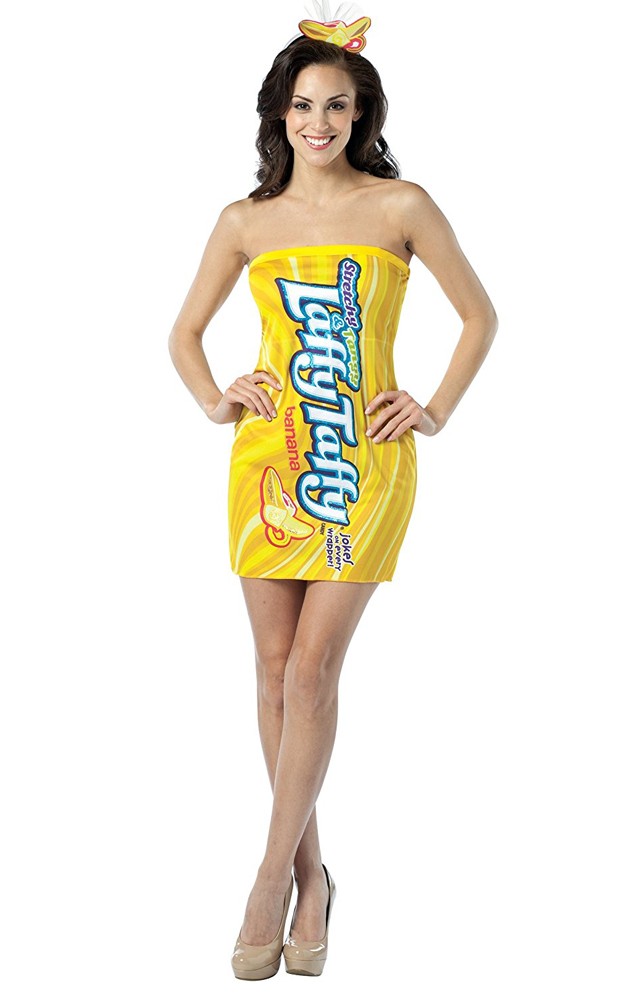 Laffy Taffy Banana Costume Dress Adult - PartyBell.com