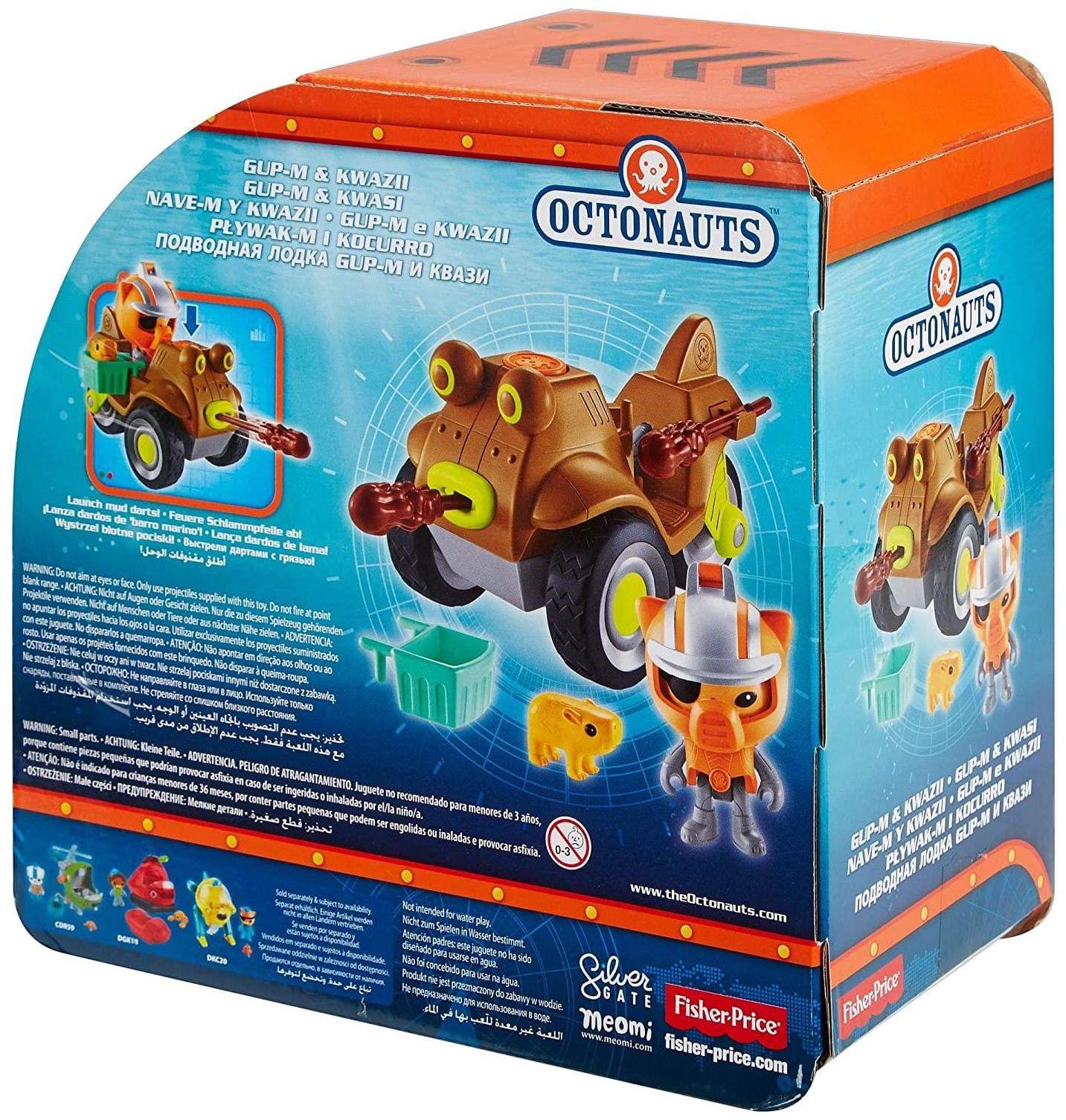 Fisher-Price Octonauts Gup-M & Kwazii Vehicle & Figure Playset ...