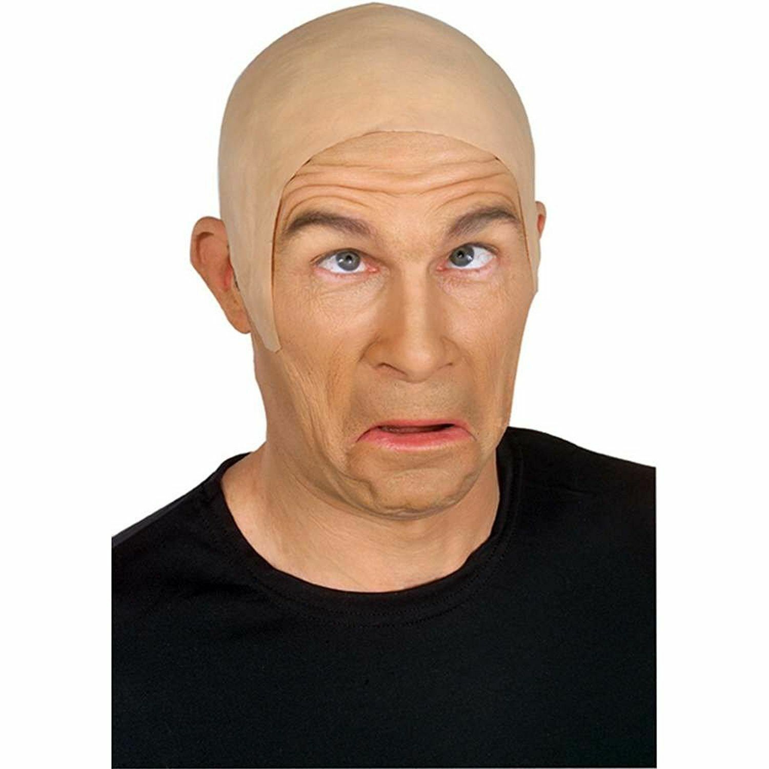 Latex Flesh Bald Head Adult Halloween Costume Accessory