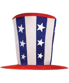 13 in.x18 in. Patriotic Tall Top Hat