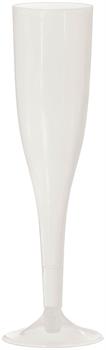 Big Party Pack Pearlized White 5.5 oz. Champagne Flutes