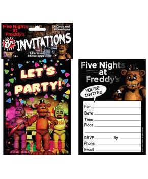 Five Nights at Freddy's Invitations 