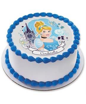 Disney Princess Edible Image Cake Topper Round Frosting Icing Party  Decoration