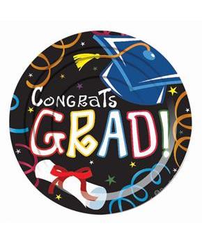 Graduation Dessert Plates (8) - PartyBell.com