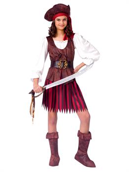 Girl High Seas Buccaneer Child Costume - PartyBell.com