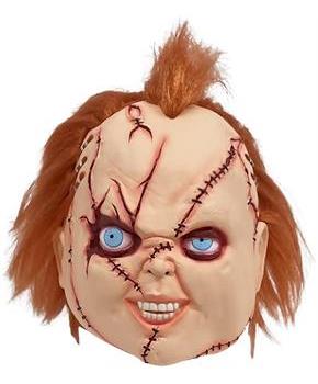 Men's Bride of Chucky Stitched Up Chucky 3/4 Vinyl Mask