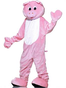 Pig Plush Economy Mascot Adult Costume - PartyBell.com