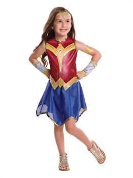 Justice League Girls Wonder Woman Costume - PartyBell.com