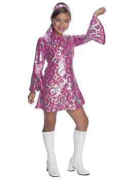 Girls Disco Princess Costume - PartyBell.com