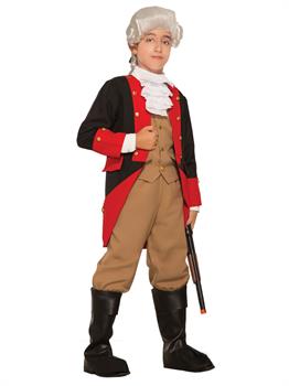 Boys British Red Coat Costume - PartyBell.com
