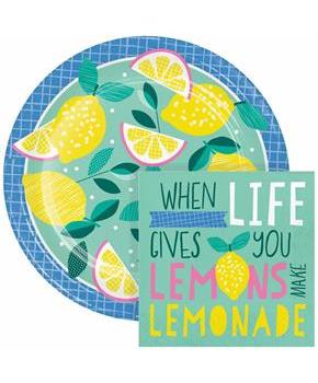 Luscious Lemons Plates and Napkins Kit